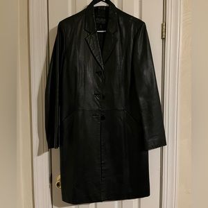 Wilsons Leather Pelle Studio Women’s XL Trench Coat